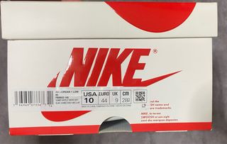 Nike Air Jordan 1 Low 85 Blanco/Gris talla 44