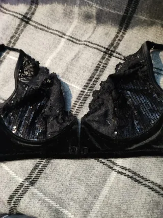 Sujetador o top fiesta Intimissimi Negro con Lente