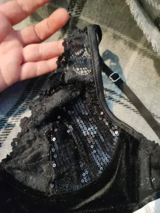 Sujetador o top fiesta Intimissimi Negro con Lente