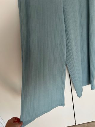 Pantalón culotte Lefties verde azulado