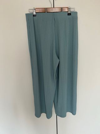 Pantalón culotte Lefties verde azulado