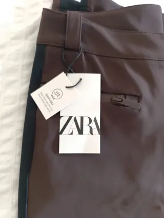 Pantalón Zara Marrón Talla L