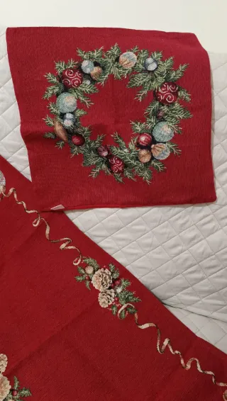 Set Runner e Cuscino Natalizio