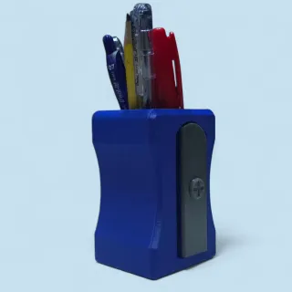 Portalápices Afilalápices Azul