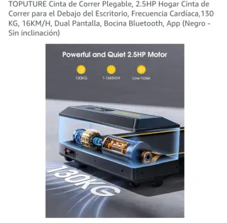 Cinta de Correr TOPUTURE Plegable 2.5HP