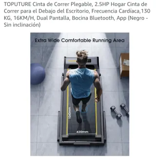 Cinta de Correr TOPUTURE Plegable 2.5HP