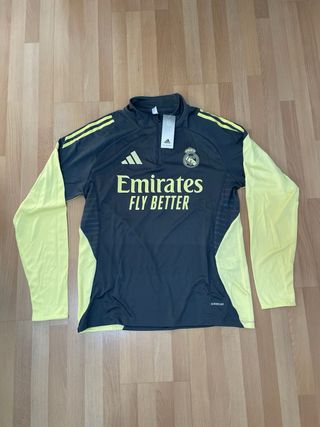 Chándal Real Madrid Adidas Gris y Amarillo