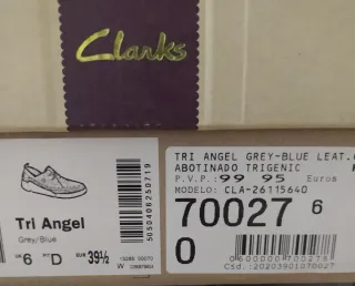 Zapatos Clarks grises