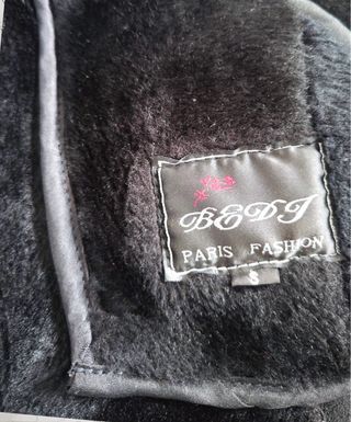 Cazadora ante forrada pelo negra