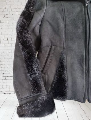 Cazadora ante forrada pelo negra