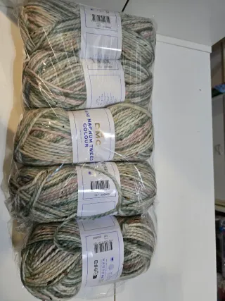 Lote 5 ovillos DMC Mini Magnum Tweed Colour