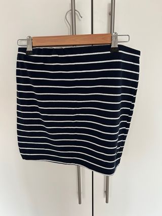 Minifalda de rayas azul y blanco