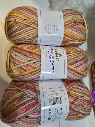 Lote 3 ovillos DMC Magnum Tweed Colour