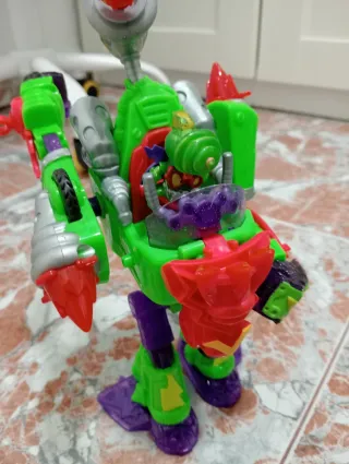 Superthings Coche Robot con Muñeco y Lanzador