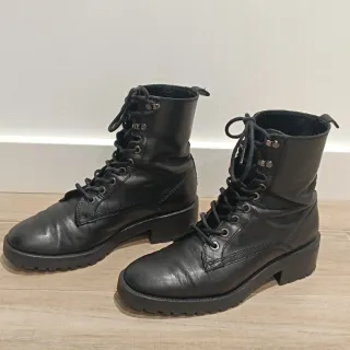 Botas Massimo Dutti Piel Negra Talla 37