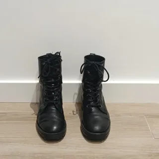 Botas Massimo Dutti Piel Negra Talla 37