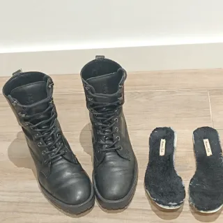 Botas Massimo Dutti Piel Negra Talla 37