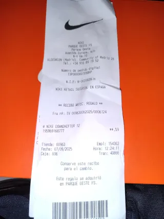 W Nike Downshifter 12 Talla 42