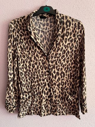 Camisa pijama leopardo