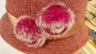 Lote 3 sombreros invierno lana mujer con etiquetas