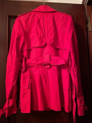 Parka Zara Roja Mujer
