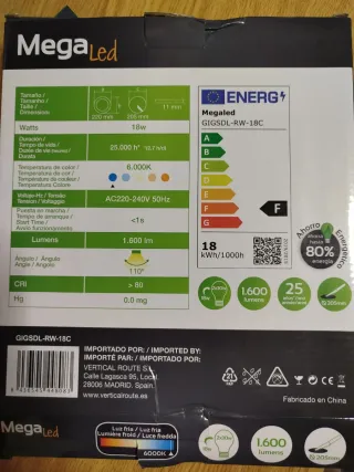 Plafón LED Circular Integrado