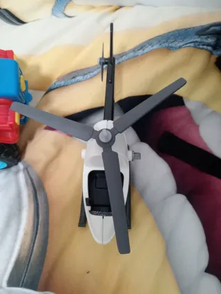 Lote Avión y helicóptero Playmobil