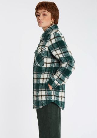 Chaqueta cuadros verde y blanco Volcom