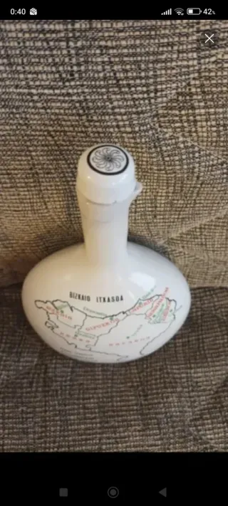 Botella mapa País Vasco. "Bonita para regalo"