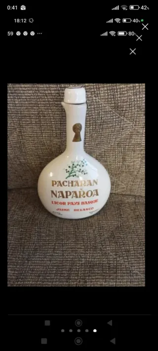 Botella mapa País Vasco. "Bonita para regalo"