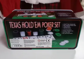 Set Texas Hold'em Poker con 200 Fiches