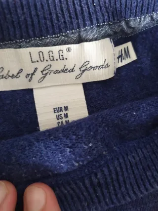 Jersey H&M azul hombre Talla M