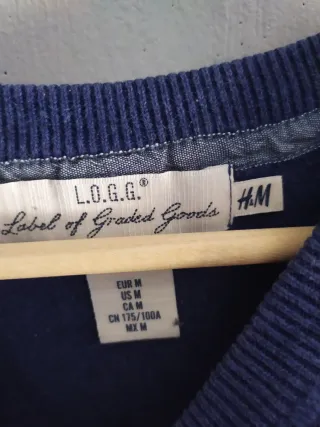 Jersey H&M azul hombre Talla M