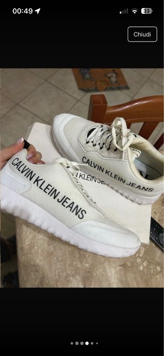 Scarpe Calvin Klein Uomo Beige/Bianche