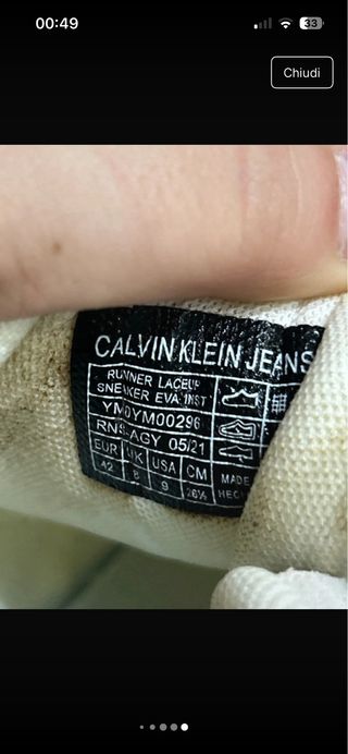 Scarpe Calvin Klein Uomo Beige/Bianche