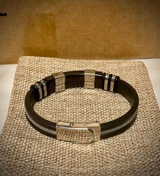 Pulsera Silicona y Acero Hombre