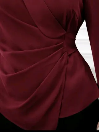 Conjunto negro talla XXL Blusa cruzada xxxl