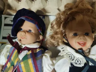 Pareja Muñecos Vintage Fabricaciones Españolas