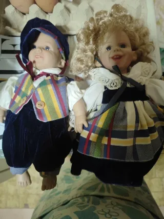 Pareja Muñecos Vintage Fabricaciones Españolas