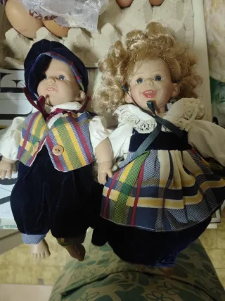 Pareja Muñecos Vintage Fabricaciones Españolas