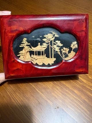 Caja joyero decorada estilo oriental