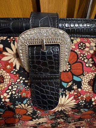 Bolso Lollipops floral con hebilla