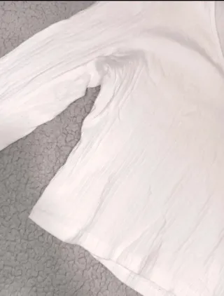 Camiseta blanca manga larga