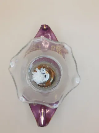 Lampada ad olio in porcellana ceca decorativa