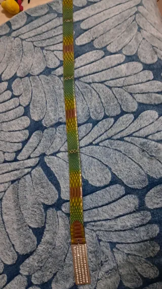 Cintura vera pelle colorata