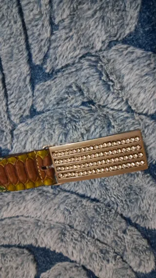 Cintura vera pelle colorata