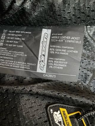 Chaqueta Moto Alpinestars Missile Cuero