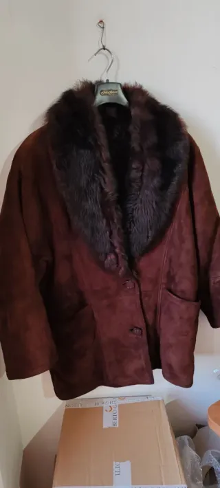 Giacca Montone Shearling Tg 44