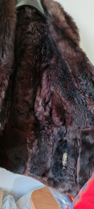 Giacca Montone Shearling Tg 44