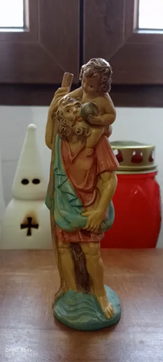 Figura de San Cristóbal en PVC